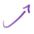© Simona - Purple Arrow Pointing Upwards Signifies Growth, Progress, and Positive Direction in Any Artistic or Informational Context