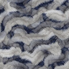 a close up of a fur texture with a blue and gray color scheme