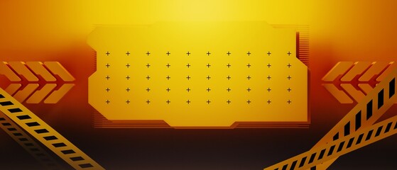 Wall Mural - 3d illustration rendering of y2k 2000s gamer technology futuristic fantasy metaverse cyberpunk sci-f