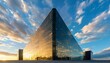 © KarpenArt Studio - a modern glass building with a unique architectural design.