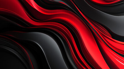 Poster - Geometric abstract background red and black color with copy space modern design, Vector illustration