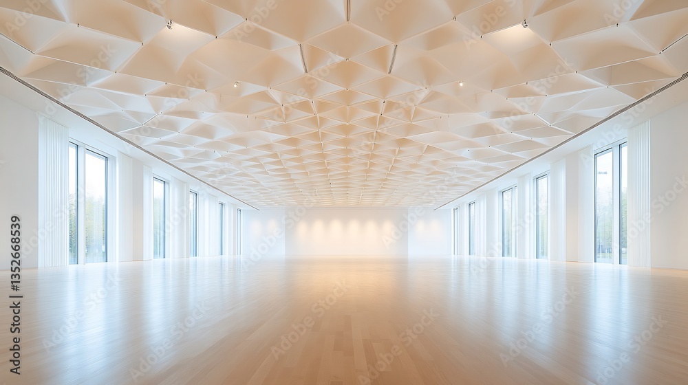 Modern Architectural Interior: A Spacious, Light-Filled Hall with ...
