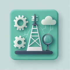 Poster - Cloud Data Analysis: Tower, Gears, Magnifying Glass for Network Processing and Research on Digital Information