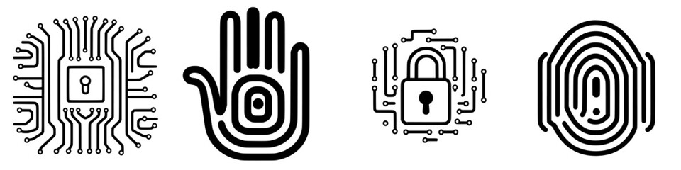 Poster - Exploring the concepts of digital security and biometric protection through symbolic representations