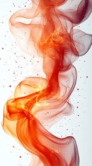 Wall Mural - Vibrant Fire Swirl Digital high resolution hd design