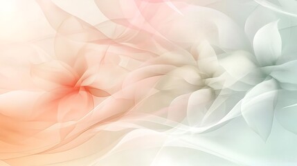 Poster - a modern abstract floral background with sharp, angular shapes and vibrant, contrasting colors