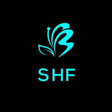 SHF creative minimalist letter logo.