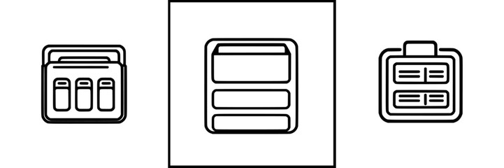Poster - Different styles of user interface buttons designed for seamless interaction in web applications