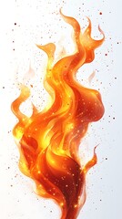 Wall Mural - Vivid Flame Swirl Motion Design high resolution hd photo