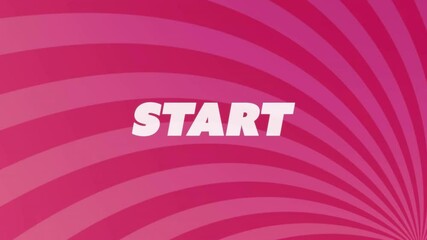 Poster - Animation of vibrant pink and red swirling background with text overlay in school