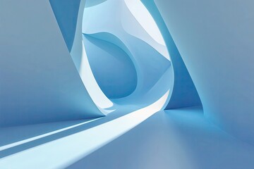 Poster - Abstract Smooth Light Blue Perspective Background for Corporate Website and Modern Wallpaper Design