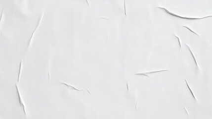 Poster - Textured white surface with subtle cracks and lines creating an abstract pattern.