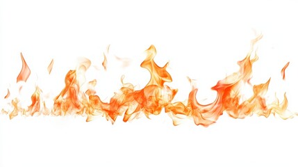 Poster - Abstract flames in warm colors, creating a dynamic and energetic visual effect.