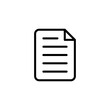 © LUNARA - Document icon logo design. Paper sign and symbol. File Icon