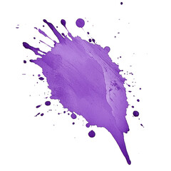 Poster - Purple stain splatter on a clean Transparent background showcasing vibrant color contrast, Purple  Stain on PNG background