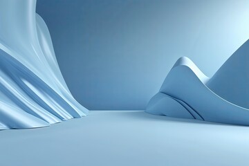Poster - Light Blue Abstract Perspective Background for Corporate Sites and Modern Wallpaper Designs