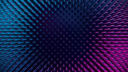 Wall Mural - abstract animated cubes background video, 4k seamless loop, 3d shapes backdrop wallpaper, copy space