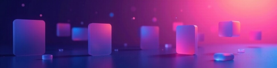 Gradient app icons on a minimalist background , modern, tech