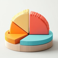 Poster - These prompts combine finance with the visual appeal of D pie charts, creating dynamic and modern representations of financial data.