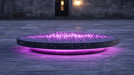 Poster - A futuristic AI-powered sound analysis system with glowing waveforms in a digital grid.