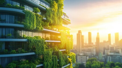 Poster - A futuristic smart city integrating profitable green business models and renewable energy.