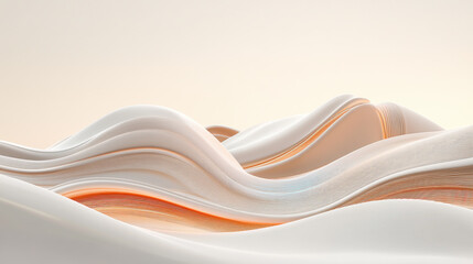 Wall Mural - Abstract Flowing Waves