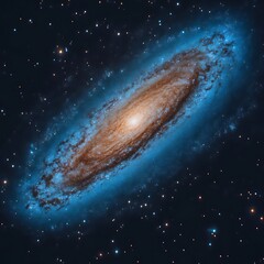 Wall Mural - spiral galaxy, cosmic, deep space, stars, nebula