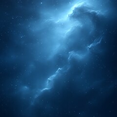 Wall Mural - blue nebula cosmic cloud space background wallpaper