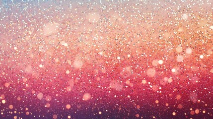 Poster - A vibrant gradient background filled with sparkling bokeh lights in warm colors, perfect for festive designs