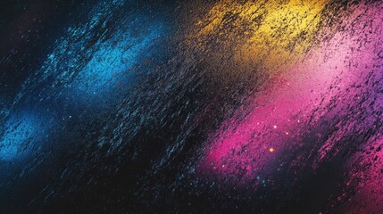 Poster - Abstract colorful light patterns with a textured surface resembling a wet glass, creating a vibrant background