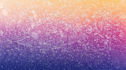 Poster - Vibrant gradient background transitioning from warm orange to deep purple with subtle bokeh effects