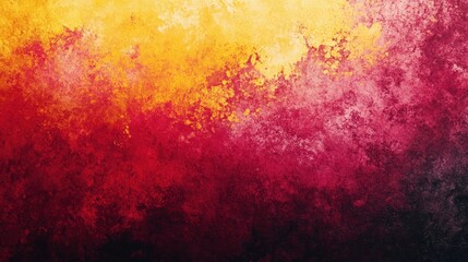 Poster - Abstract gradient texture showcasing vibrant hues of red, orange, and yellow blending seamlessly in a modern art style