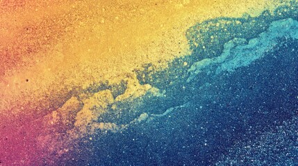 Poster - Vibrant abstract gradient with colorful hues blending smoothly, creating a dynamic visual effect