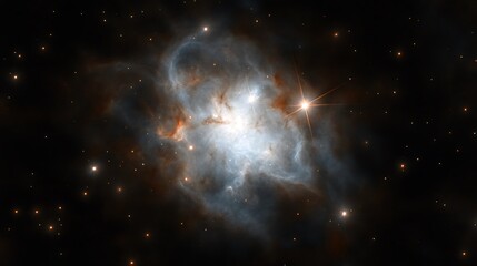 Wall Mural - a stunning display of celestial cosmic nebula and stars