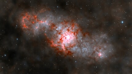 Wall Mural - an image showing a brilliant stellar nebula in space