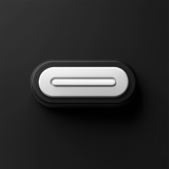 Aufkleber - Abstract Button Design with Depth and Contrast on Dark Background, Minimalist Aesthetic.