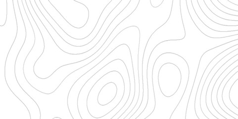 Poster - the black on white contours topography stylized height of the lines map, abstract blank detailed top