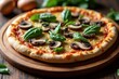 © MrAoffer - Wooden Board Mushroom Pizza
