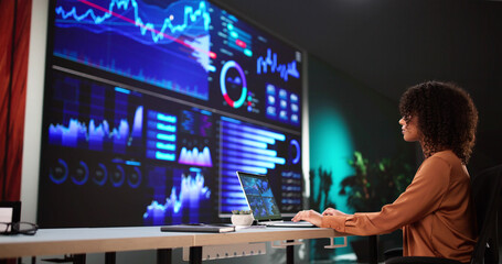 Leinwandbilder - Business Data Analytics Dashboard