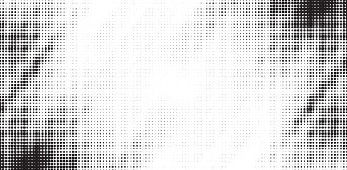 Fototapete - Halftone background vector, abstract backdrop design with two tone pattern and copy space for edit your content