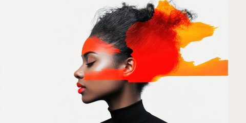 Poster - Neurodynamic Creativity Unleashed Gen Z Mindset Visualization with Vibrant Color Psychology - Innovative Mental Flow and Dynamic Personal Branding Concept