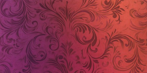 Poster - Intricate abstract patterns with rich colors create a vibrant background for creative designs