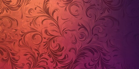 Poster - Colorful abstract floral pattern with swirls and curves creating a vibrant backdrop for design projects and digital art
