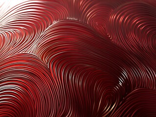 Poster - Abstract swirling patterns create a dynamic red background with rich textures and flowing lines for a dramatic effect
