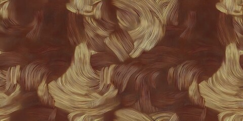 Poster - Abstract warm tones with swirling brush strokes creating a dynamic and textured background