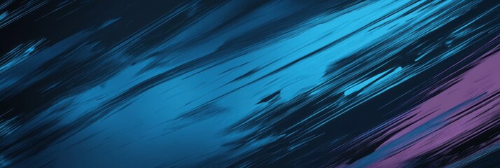 Poster - Abstract blue and pink background with dynamic brush strokes creating a vibrant and energetic atmosphere