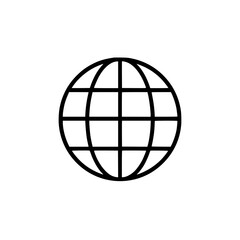 Poster - A globe icon representing worldwide connection the internet or global communication Simple design for universal understanding