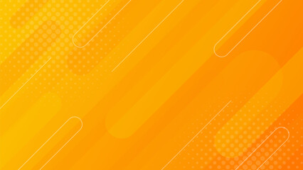 Bright orange abstract gradient banner background with halftone effect. Modern wallpapers. Suitable for templates, sale banners, events, ads, web and pages