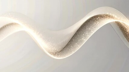 Poster - Flowing Elegance: A close-up capture of a gracefully flowing, fluid, abstract design, swirling with light and a touch of sparkle, embodying concepts of movement and energy.