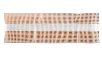 curved adhesive bandage in package for wound protection and care